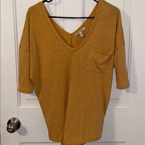 EXPRESS Mustard Top; NWT